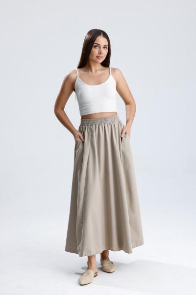 Beli Lastikli Milan Etek Bej