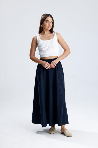 Beli Lastikli Milan Etek Lacivert