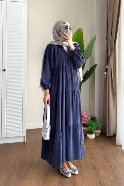 Lily Modal Elbise Lacivert