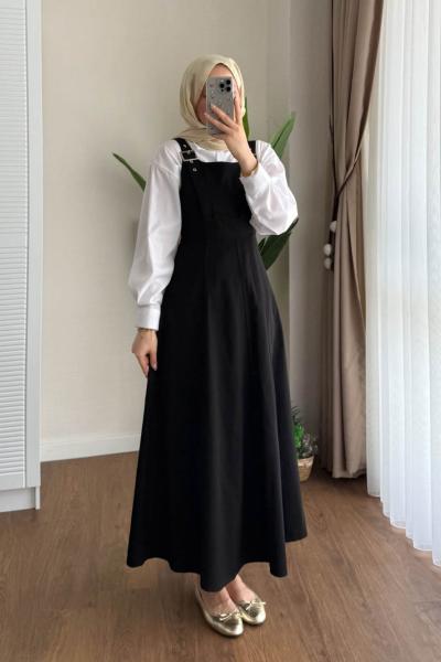 Kamila Gabardin Jile Siyah