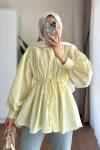 Beli Tünelli Tunik Sarı