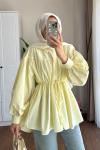 Beli Tünelli Tunik Sarı