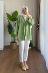 Önü Bağcıklı Kimono Yeşil