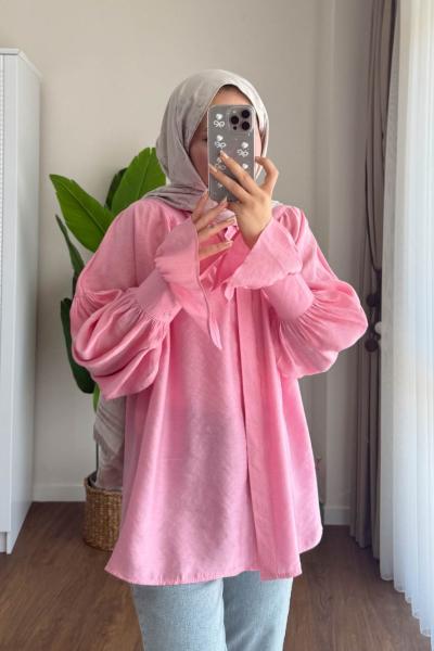 Fiona  Modal Gömlek Pembe