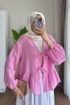 Galina Müslin Ceket Pembe