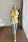 Pensli Keten Tunik Sarı