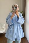 Müslin Kimono Mavi