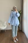 Müslin Kimono Mavi