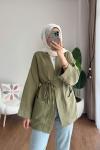 Müslin Kimono Koyu Yeşil