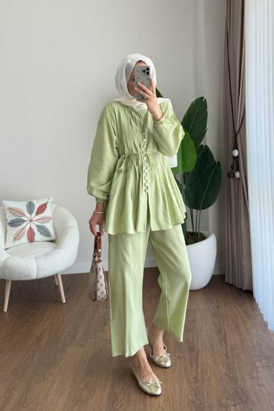 Modal Piliseli Takım  Yeşil