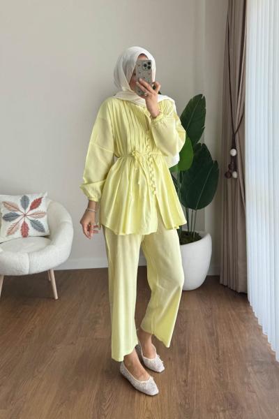 Modal Piliseli Takım  Sarı