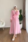 Liya Modal Elbise Pembe