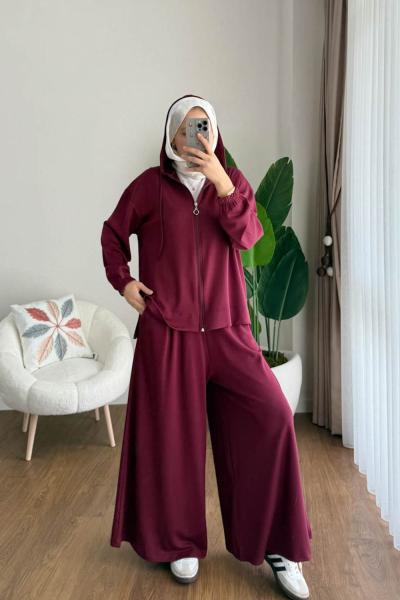 Mia İkili Takım Bordo