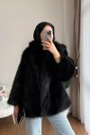 Lolita Kürk Ceket  Siyah