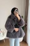 Lolita Kürk Ceket  Füme