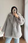 Lolita Kürk Ceket  Gri