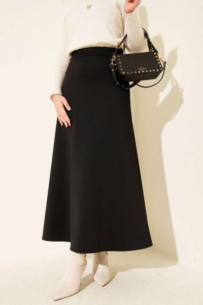 Kloş Scuba Etek Siyah