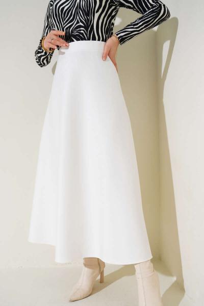 Kloş Scuba Etek Beyaz
