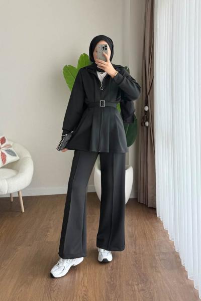 Alina İkili Takım Siyah