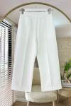 Çımalı Scuba Pantolon  Beyaz
