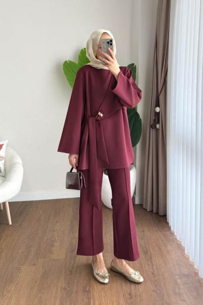 Santa İkili Takım Bordo