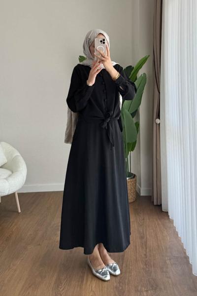 Bade Etekli Takım Siyah