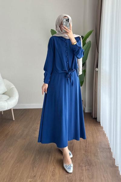 Bade Etekli Takım Lacivert