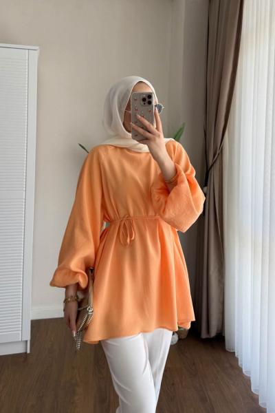 Balon Kol Modal Tunik Yavru Ağzı