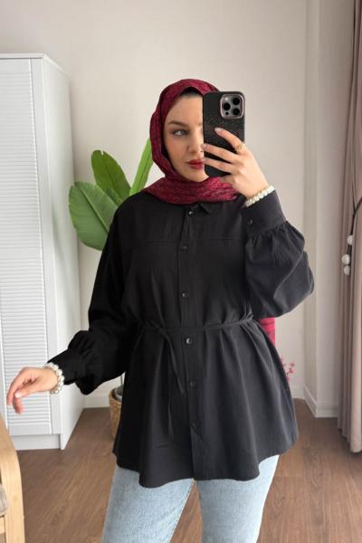 Çilek Gömlek Siyah