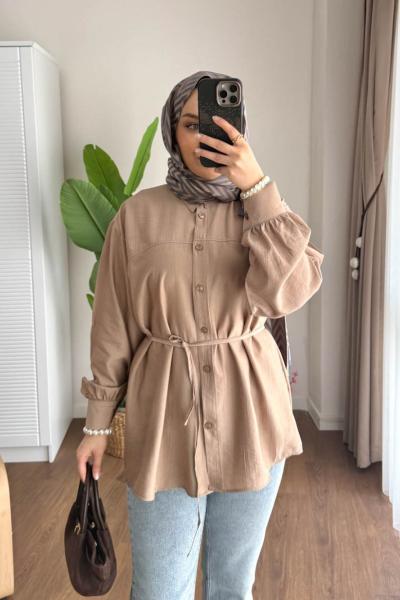 Çilek Gömlek Sütlü Kahve