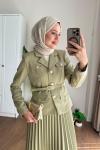 Elegant Etekli Takım Çağla Yeşili
