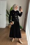 Elegant Etekli Takım Siyah