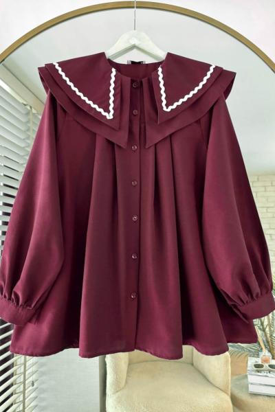 Elina Gömlek  Bordo