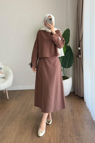 Eslem Etekli Takım  Kahverengi