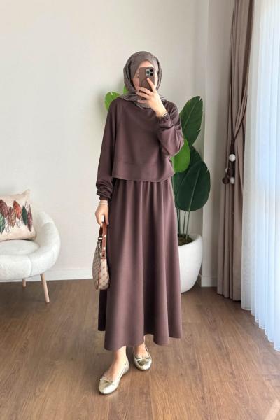 Felix Etekli Takım  Kahverengi