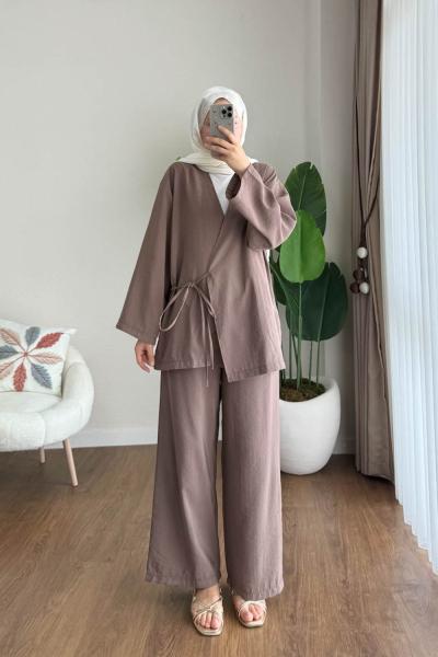 Holly İkili Takım Kahverengi