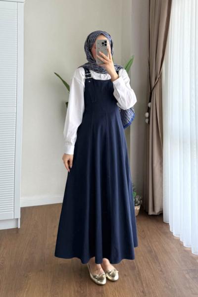 Kamila Gabardin Jile Lacivert 