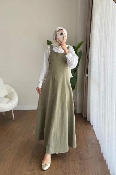 Kamila Gabardin Jile Yeşil