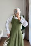 Kamila Gabardin Jile Koyu Yeşil