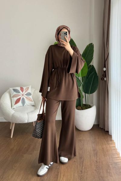 Karen İkili Takım  Kahverengi