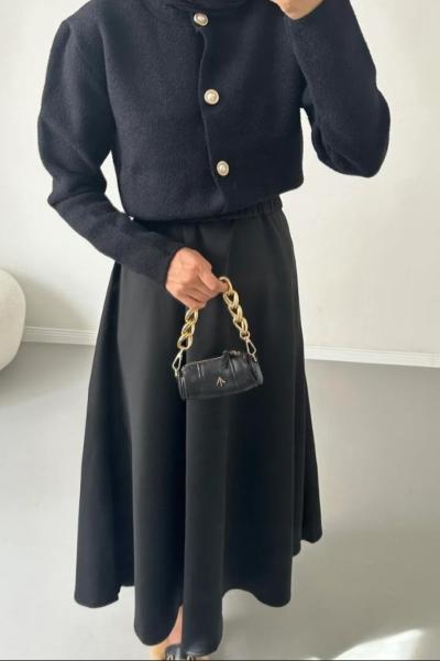 Kloş Scuba Etek Siyah