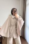 Kürklü Kaşe Panço Bej