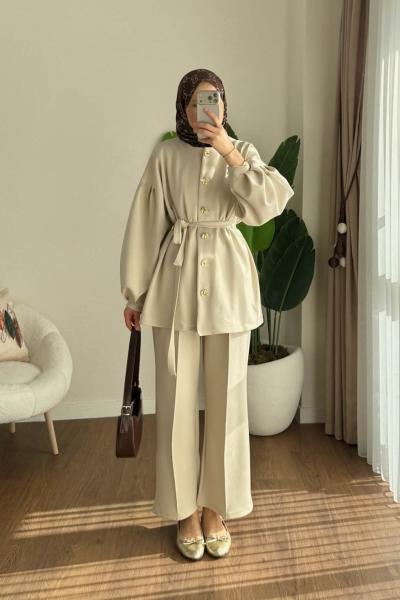 Lefter İkili Takım Bej