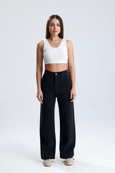 Likralı Palazzo Jean Füme