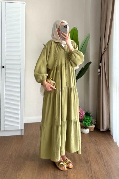Lily Modal Elbise Yeşil