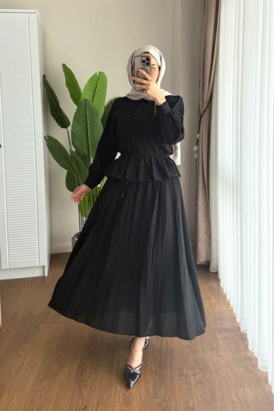 Melinda Etekli Takım Siyah