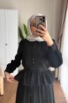 Melinda Etekli Takım Siyah