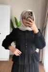 Melinda Etekli Takım Siyah