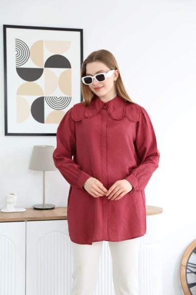 Melodi Gömlek  Bordo