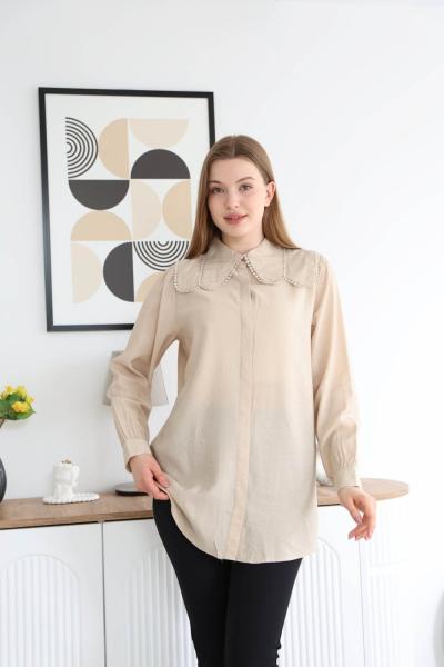Melodi Gömlek  Bej